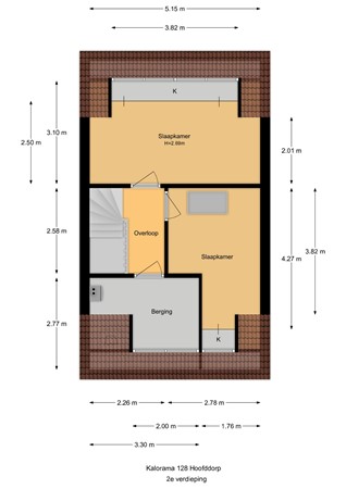Floorplan - Kalorama 128, 2132 RB Hoofddorp